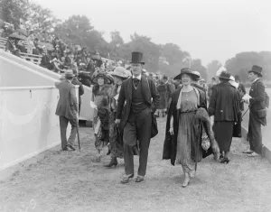 America defeats England in the first international polo match at Hurlingham in London General