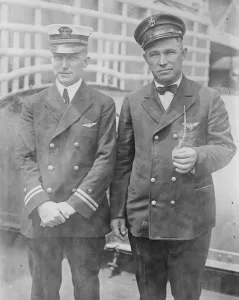 The American Navy Competitors in Gordon Bennett International balloon Race Lieut W J Reed