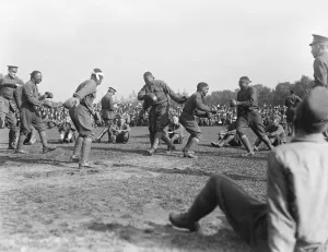 American troops in some of their sports at Hyde Park, London 1919