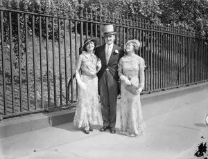 American woman lawyer at Royal Garden Party at Buckingham Palace. Miss Fanny Holtzman