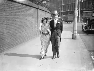 American woman lawyer at Royal Garden Party at Buckingham Palace. Miss Fanny Holtzman