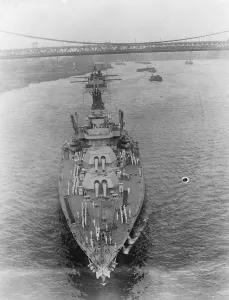 Warship Prints: Americas greatest sea fighter puts out for speed trials. The latest and mightiest