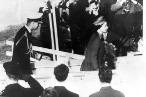 Amsterdam The Netherlands Three day state visit Queen and Prince Philip. Embarking