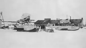 Amundsen Ellsworth Polar Flight Roald Amundsen will shortly arrive at Spitzbergen