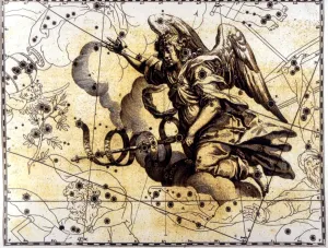 Man, Myth And Magic Prints: ANGELS - Gabriel The map showing the alternative to Pegasus, represented as the Archangel