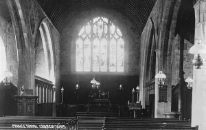 Framed Print : The Anglican Church of St Michael in Princetown, Devon 1919 Framed Print : The Anglican Church of St Michael in Princetown, Devon 1919