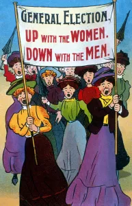 Cartoon Prints: Anti Suffragette Post Card
