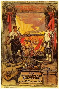 Apsit Alexander - The year of Proletarian dictatorship October 1917-October 1918 colour