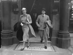 Archduke Franz Joseph of Habsburg photographed with his fiancee, Baroness Marta