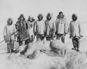 Arctic expedition of Captain F E Kleinschmidt. Captain and Mrs Kleinschmidt