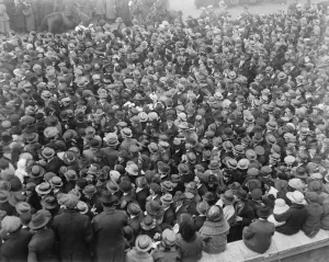 Armistice Day Scene in London Third Anniversary of the Armistice A portion of
