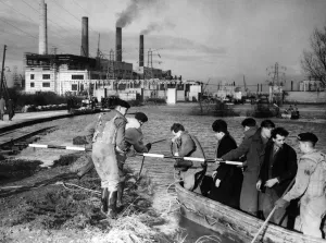 The Army Ferry Staff To Isolated Littlebrook Power Station Royal Engineers from Chatham