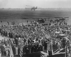 The arrival of the American round the world flyers in New York. The American round