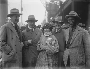 Arrival of the Court Treatt expedition at Dover. 9 February 1926