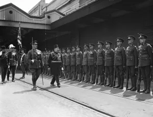 Egyptian Prints: Arrival of the King of Egypt at Dover. King Faud inspecting Guard of Honour. 4