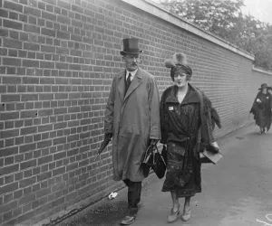 Ascot. Lady Bingham arriving. 19 June 1923