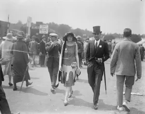 Ascot. Prince George Imeretinsky and Miss Avril Mullens, whose engagement is announced