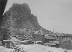 Asia Minor Communications CUt By Turks Blow A view of the town and fort of Afium