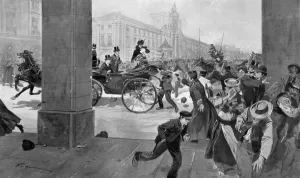 Horse Drawn Prints: The Assassination of King Carlos From material supplied to an artist from an eye