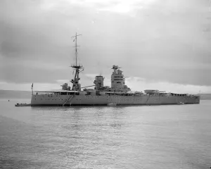 The Atlantic Fleet at Moray Firth. H. M.s Rodney. 1928