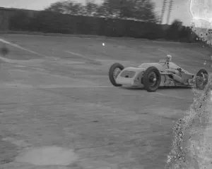 Attempt of diesel car records at Brooklands. Dr Reginald Munday is the new diesel