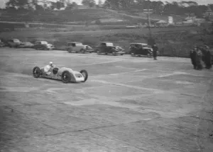Attempt of diesel car records at Brooklands. Dr Reginald Munday is the new diesel