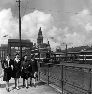 Austrian mill workers The four Austrian girls who have come to take jobs in Lancashaire