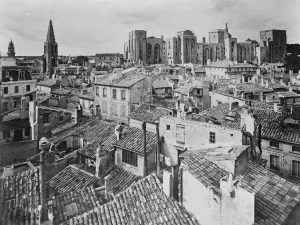 Avignon. The Palace of the Popes viewed from the Tower of St John. 1 May 1929