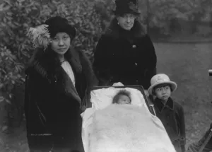 Fur Coat Prints: Baby Damras, the son of Prince Damras, who is first Secretary to the Siamese Legation