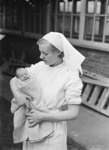Medical Prints: Baby found. 1937