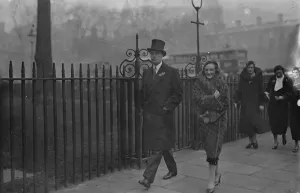 Fur Coat Prints: Bailey and Churchill wedding at St Margarets, Westminster. Hon Esmond Harmsworth
