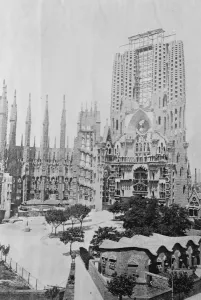 Barcelona. Temple of the Holy Family. 13 September 1923