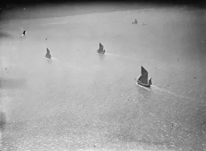 Racing Prints: Barge race. aerial view. 1935