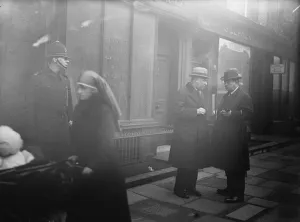 Barricaded house mystery. Supt Neil ( left ) and Chief Divisional Inspector McKay