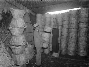 Crafts Prints: Baskets. 1937