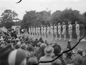 Bathing Wear Prints: The Bathing Girls at the Dartford Carnival in Kent. 1939
