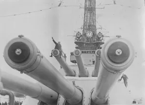 US battleship explosion. Forty - six deaths are reported to have resulted through