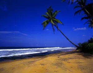 Beach, with its distinctive warm-coloured sand, north of Galle, and south of Welligama