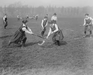 Bedford College Students Hockey at Paddington 20 March 1920