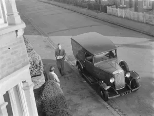 A Bedford truck belonging to Pearce Bros Ltd, the fishmongers and poulterers from Sidcup