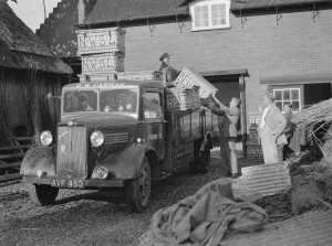 Bedford van, R W Farman. 19 August 1937 Reed Thatching in Norfolk. Mr R