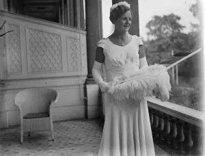 Sportswoman Prints: Betty Nuthall presented at Court. Betty Nuthall, the tennis player who is to take