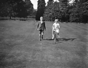 Betty and Paul Gillespie, children of the famous theatrical magnate, Mr R H Gillespie