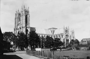Beverly Minister. Surrounded by centuries-old yews, the ageing stone pile of Beverley