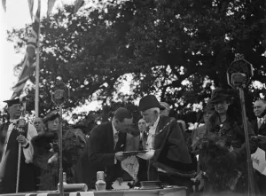 Bexley Charter celebrations ( incorporation as a borough ); Lord Cornwallis hands