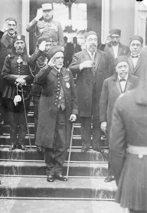 The Bey of Tunis in Paris. The Bey of Tunis leaving the Elysee after visiting