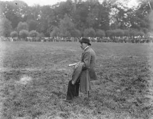 The Bicester hunt show at Bicester Lord Valentia, aged 81 in the Parade ring 3