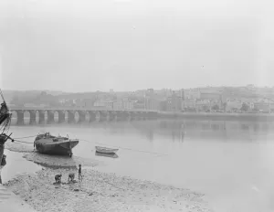 Playing Prints: Bideford a small port town on the estuary of the River Torridge in north Devon 1925