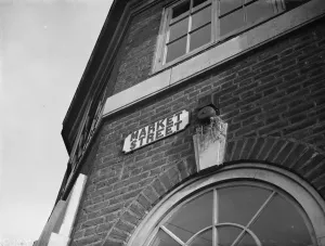Quirky Prints: A birds nest in an alarm bell in Dartford, Kent 1938