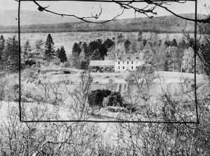 Buildings Prints: Birkhall, a white walled Jacobean house near Balmoral, Scotland, where Princess Alexandra